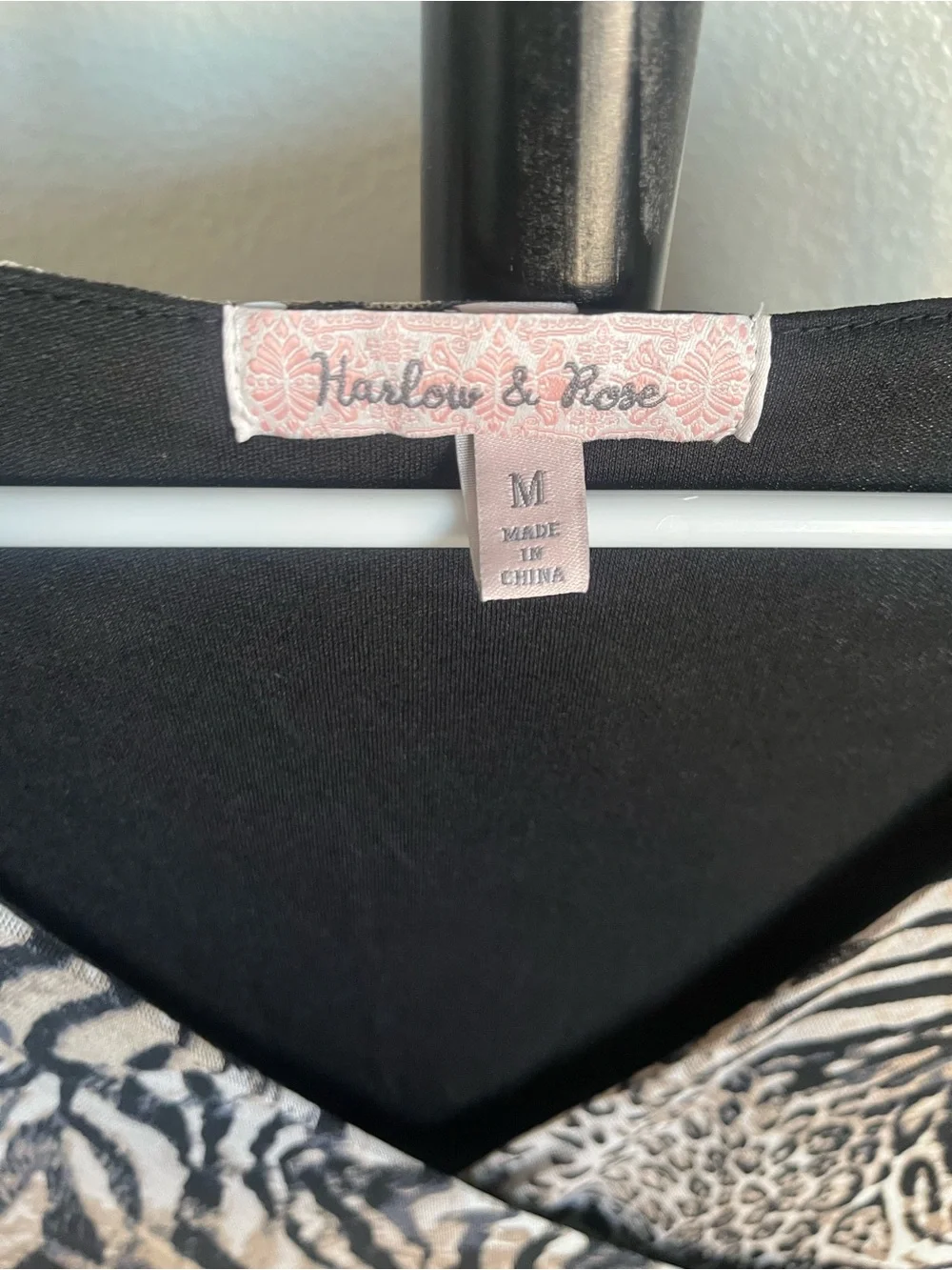 Wrap Maxi Dress in Beige & Black Animal Print with Tie Waist